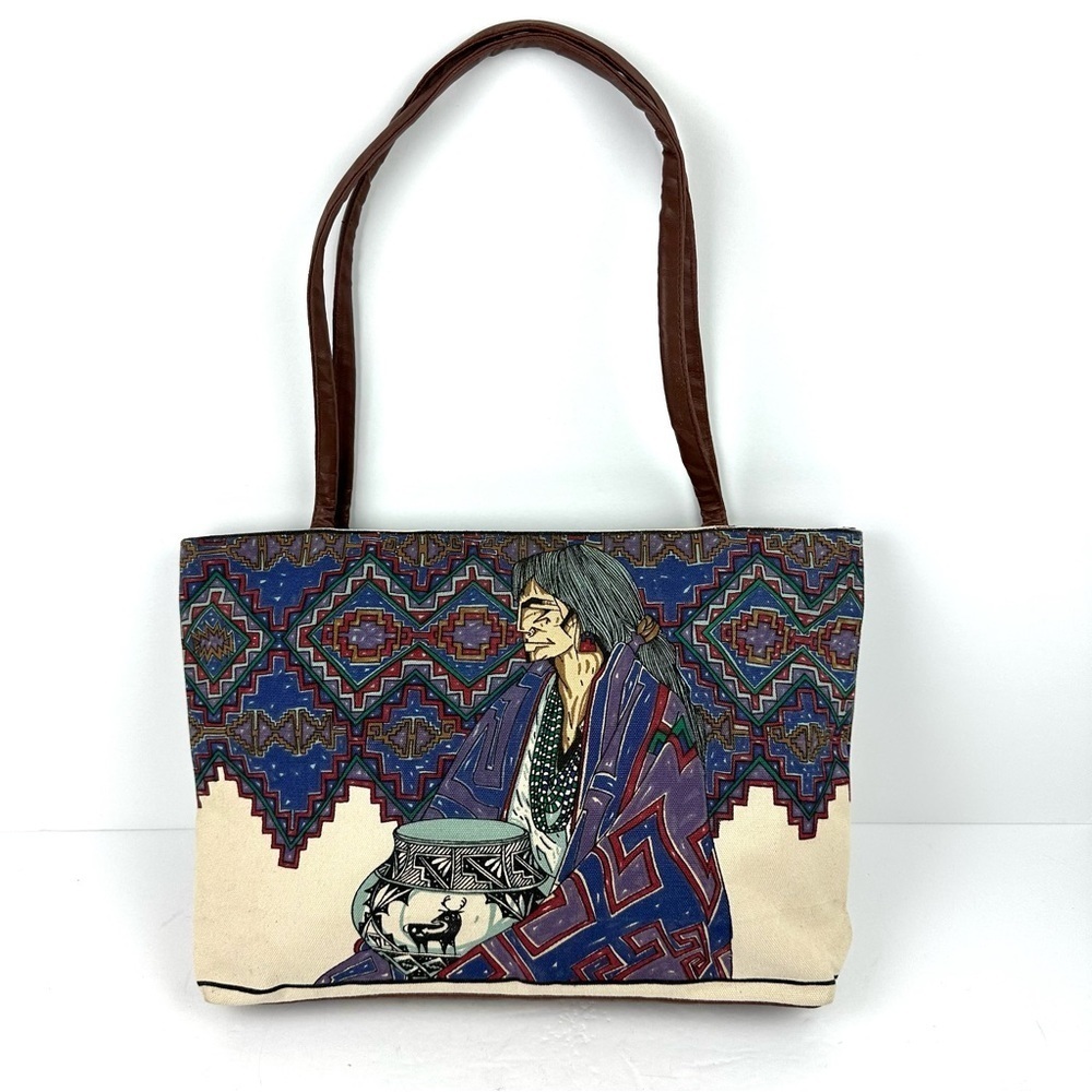 El Paso Saddle Blanket Co Handbag Toto’s Bag Native American Aztec Brand New‎